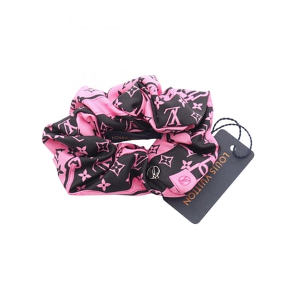 ルイ・ヴィトン LOUIS VUITTON コンフィデンシャル シュシュ 衣料品 シルク ピンク レディース ブラック系 / ピンク系 M77400 【中古】