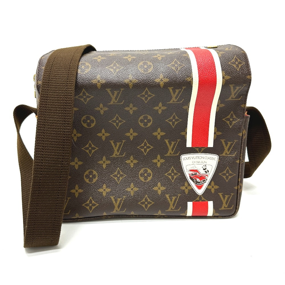 ルイヴィトン LOUIS VUITTON チャイナラン M41431 モノグラム ナヴィグリオ 2008年限定 ショルダーバッグ モノグラムキャンバス ブラウン