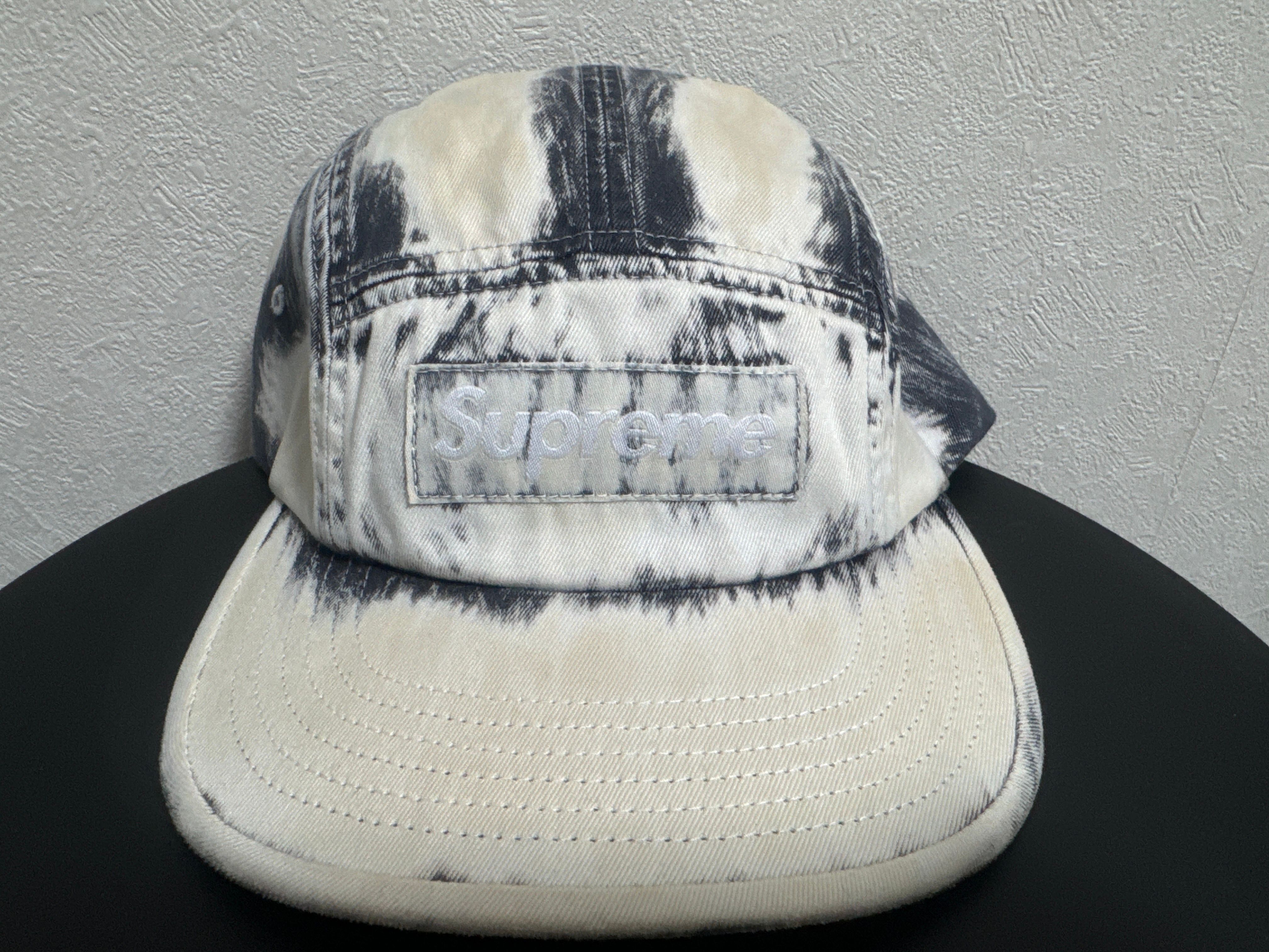 Supreme Bleached Chino Camp Cap "Black"