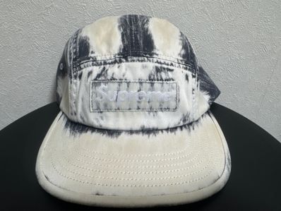 Supreme Bleached Chino Camp Cap "Black"