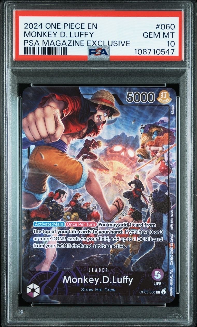 モンキー・D・ルフィ L [OP05-060]【英語版】(PSA限定コラボプロモカード)