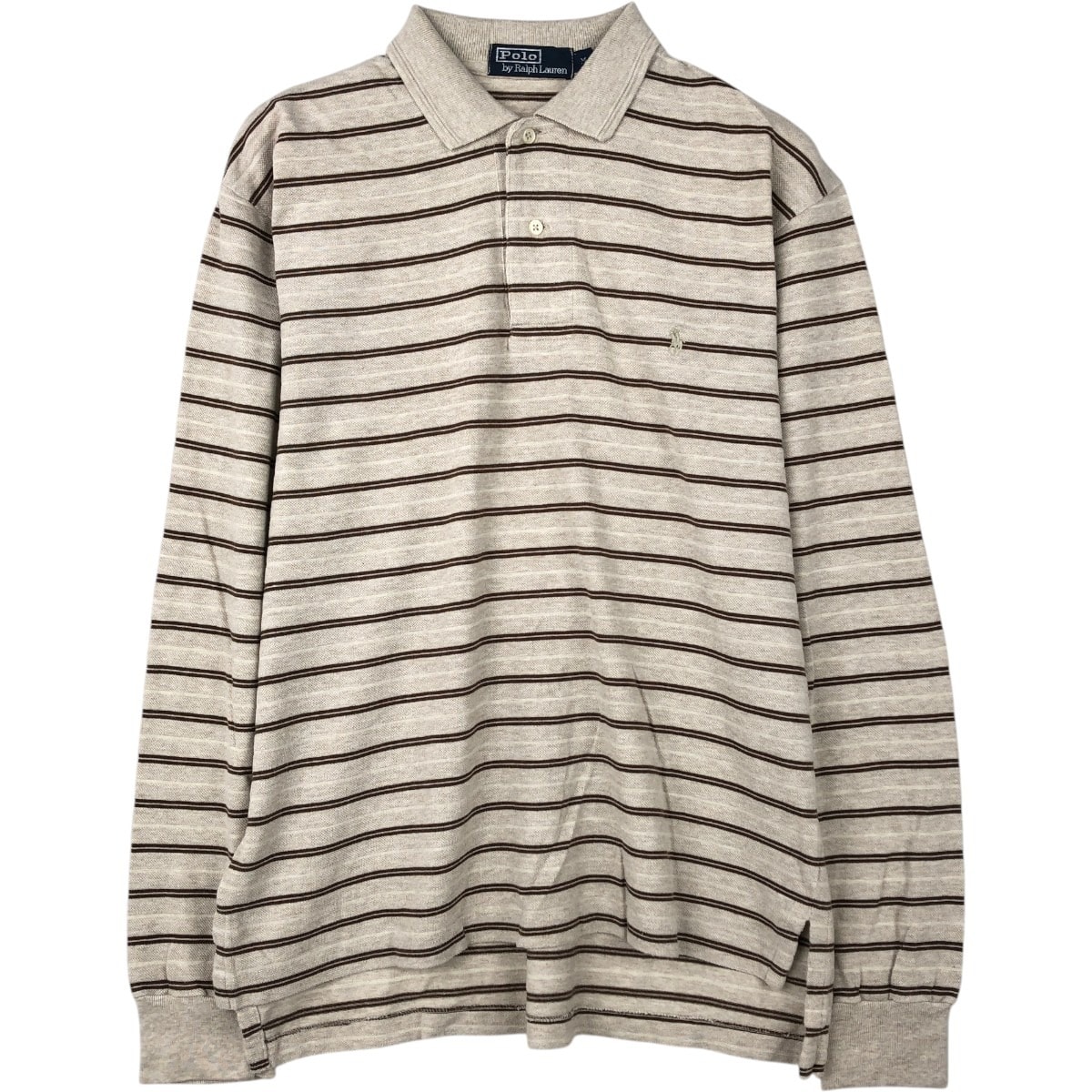 古着 ラルフローレン Ralph Lauren POLO by Ralph Lauren 長袖 ボーダー ポロシャツ メンズM相当/eaa667194