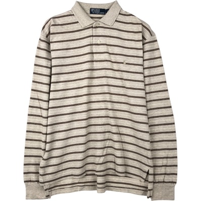 古着 ラルフローレン Ralph Lauren POLO by Ralph Lauren 長袖 ボーダー ポロシャツ メンズM相当/eaa667194