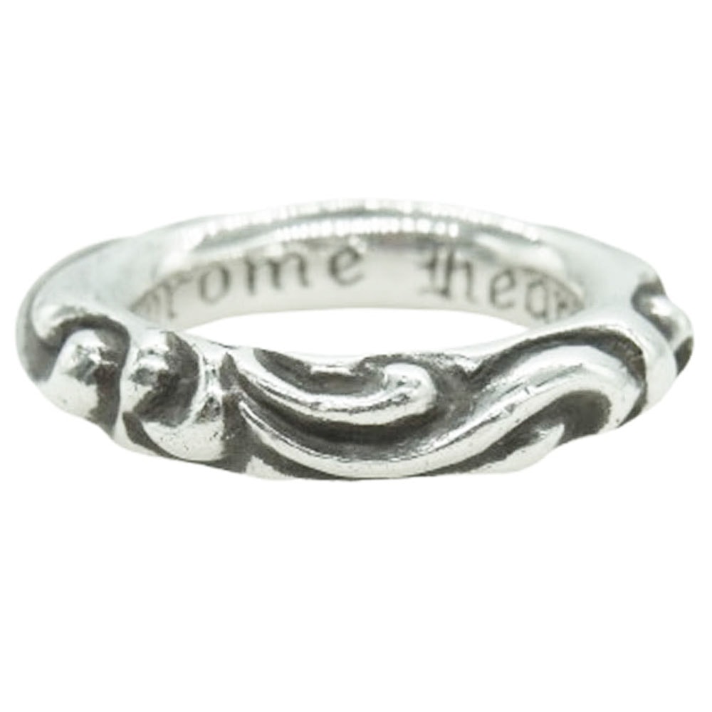Chrome Hearts Scroll Band Ring "Silver"