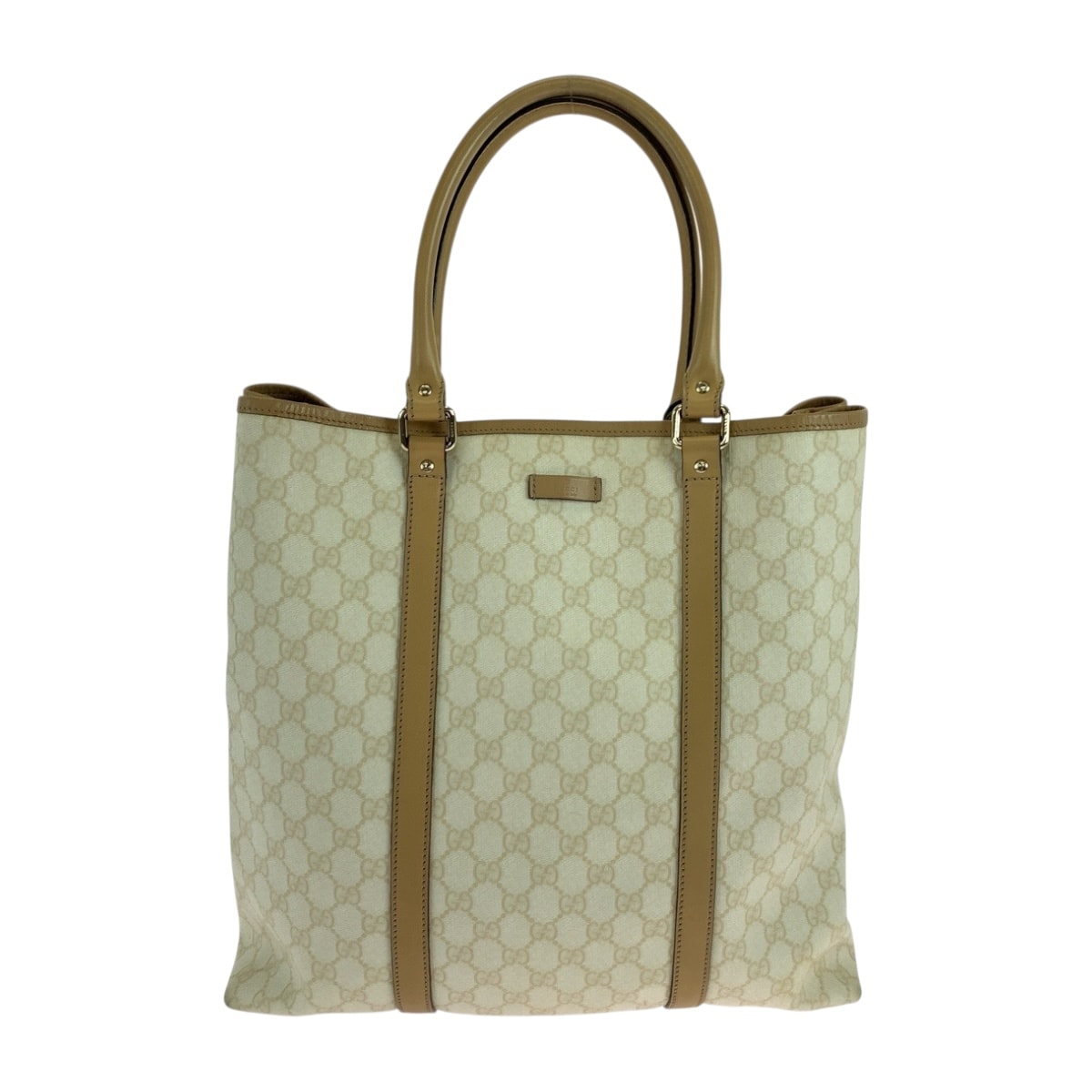 GUCCI グッチ ベージュ ブラウン ゴールド金具 GGスプリームキャンバス ビジネスバッグ トートバッグ 504632 【中古】