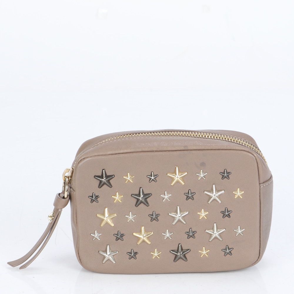 ■美品 ジミーチュウ スタッズスター アクセサリー メイク 小物入れ