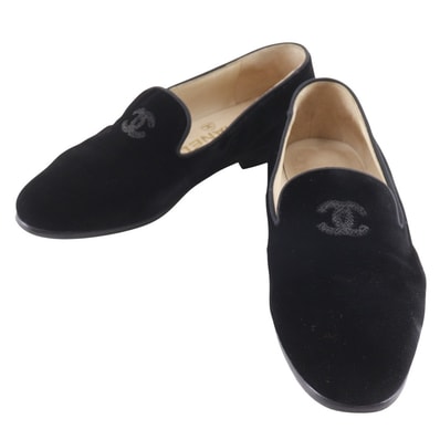 シャネル ココマーク オペラシューズ レディースローファー