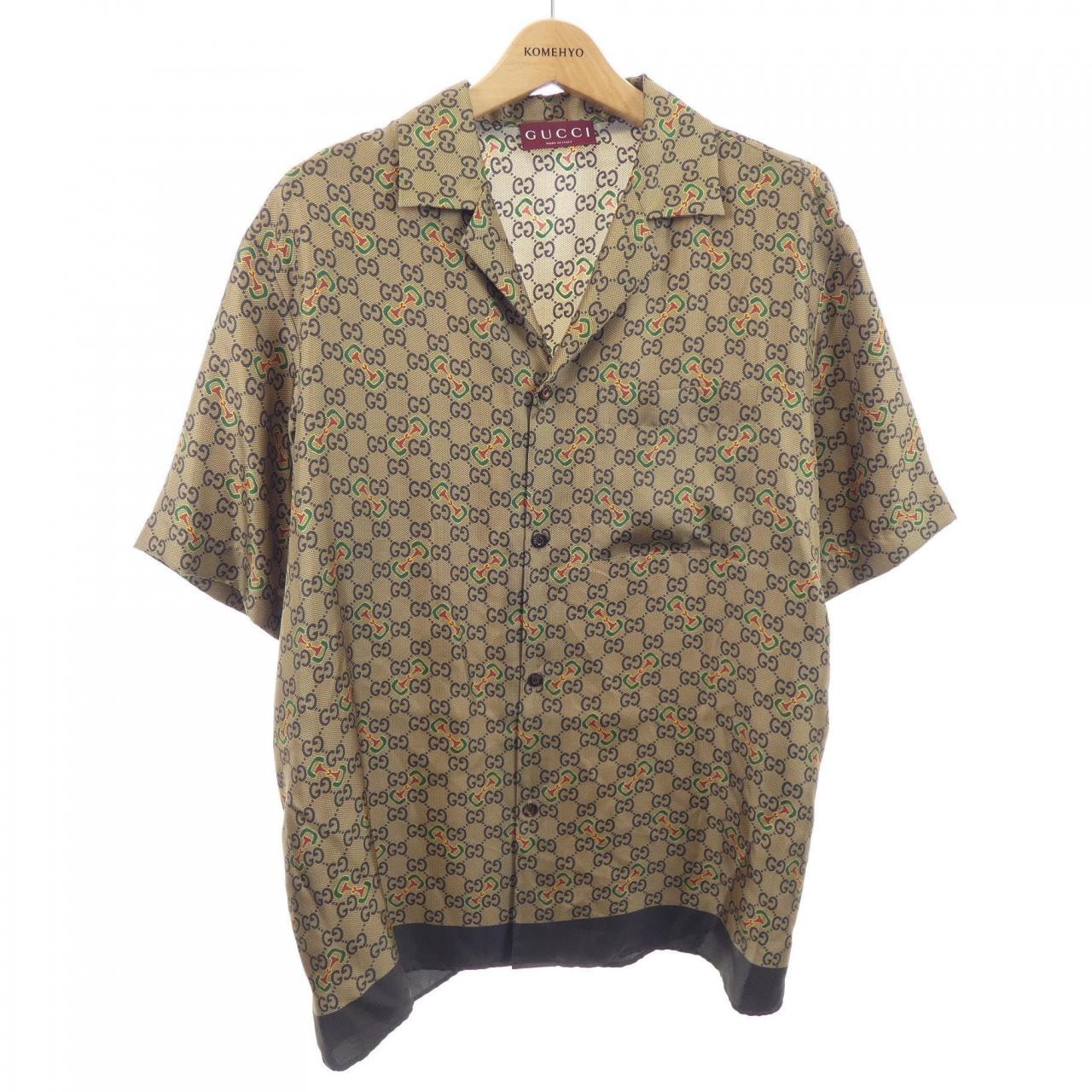 グッチ GUCCI GGホースビット プリント シルクツイル シャツ 794907 ZAQ9F S/Sシャツ