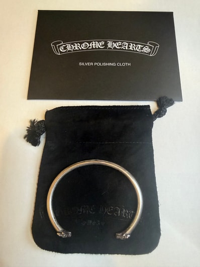 Chrome Hearts Double Dog Bangle "Silver"