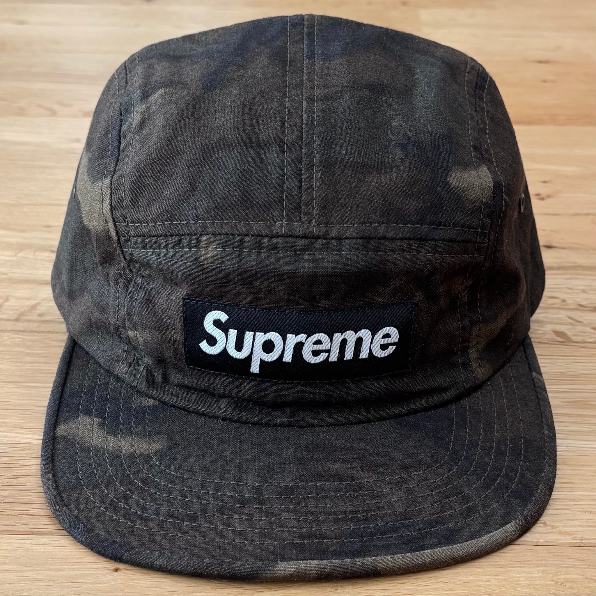 Supreme Military Painted Camo Camp Cap ミリタリー カモ ペイント ボックスロゴ キャンプ キャップ シュプリーム