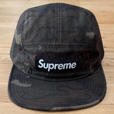 Supreme Military Painted Camo Camp Cap ミリタリー カモ ペイント ボックスロゴ キャンプ キャップ シュプリーム