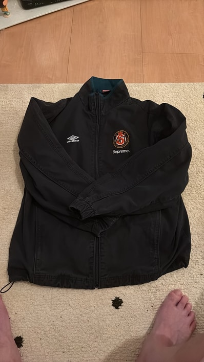 Supreme x Umbro Cotton Ripstop Track Jacket "Black"