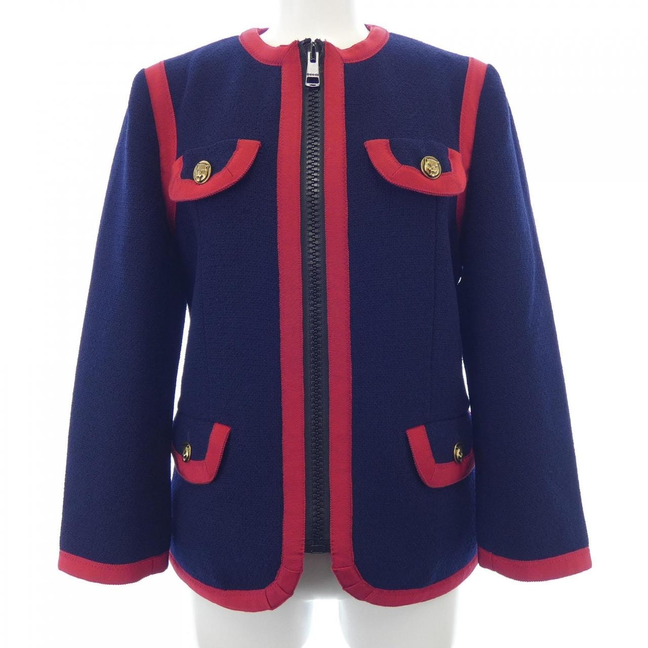 グッチ GUCCI ノーカラージャケット