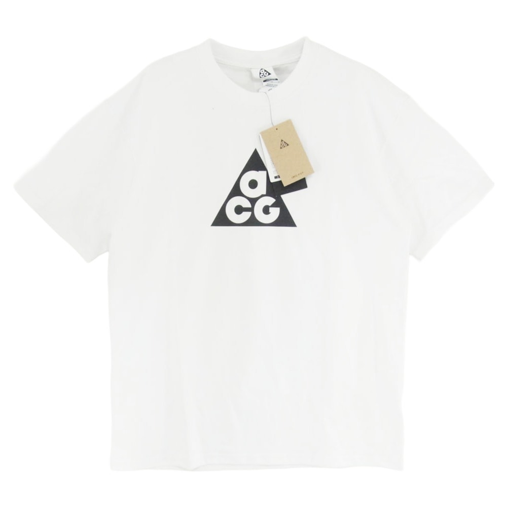 NIKE ナイキ Tシャツ FQ3741-121 AS M NRG ACG DF TEE MBR ロゴプリント クルーネック 半袖 Tシャツ ホワイト系 S【極上美品】【中古】