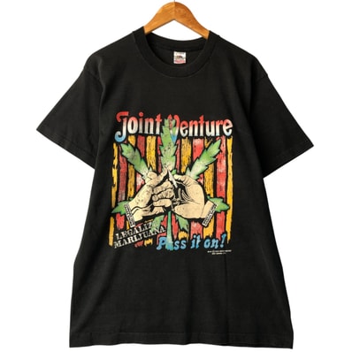 古着 90年代 フルーツオブザルーム FRUIT OF THE LOOM 大麻合法化 プリントTシャツ USA製 メンズL相当 ヴィンテージ/eaa568702