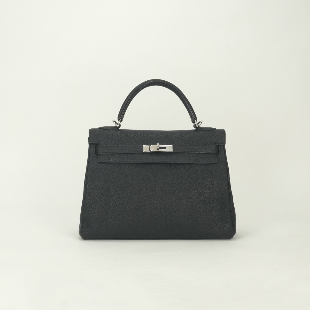 エルメス HERMES ケリー32 ケリー 32 バッグ トートバッグ トゴ ノワール noir ブラック Black 黒 シルバー金具 ハンドバッグ 内縫い V字金具