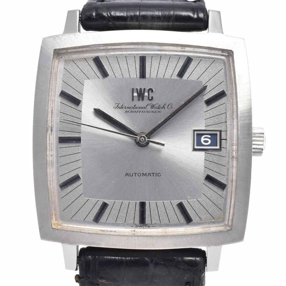 IWC IWC SCHAFFHAUSEN ヴィンテージ スクエアケース シルバー 自動巻き メンズ 腕時計 R#149397