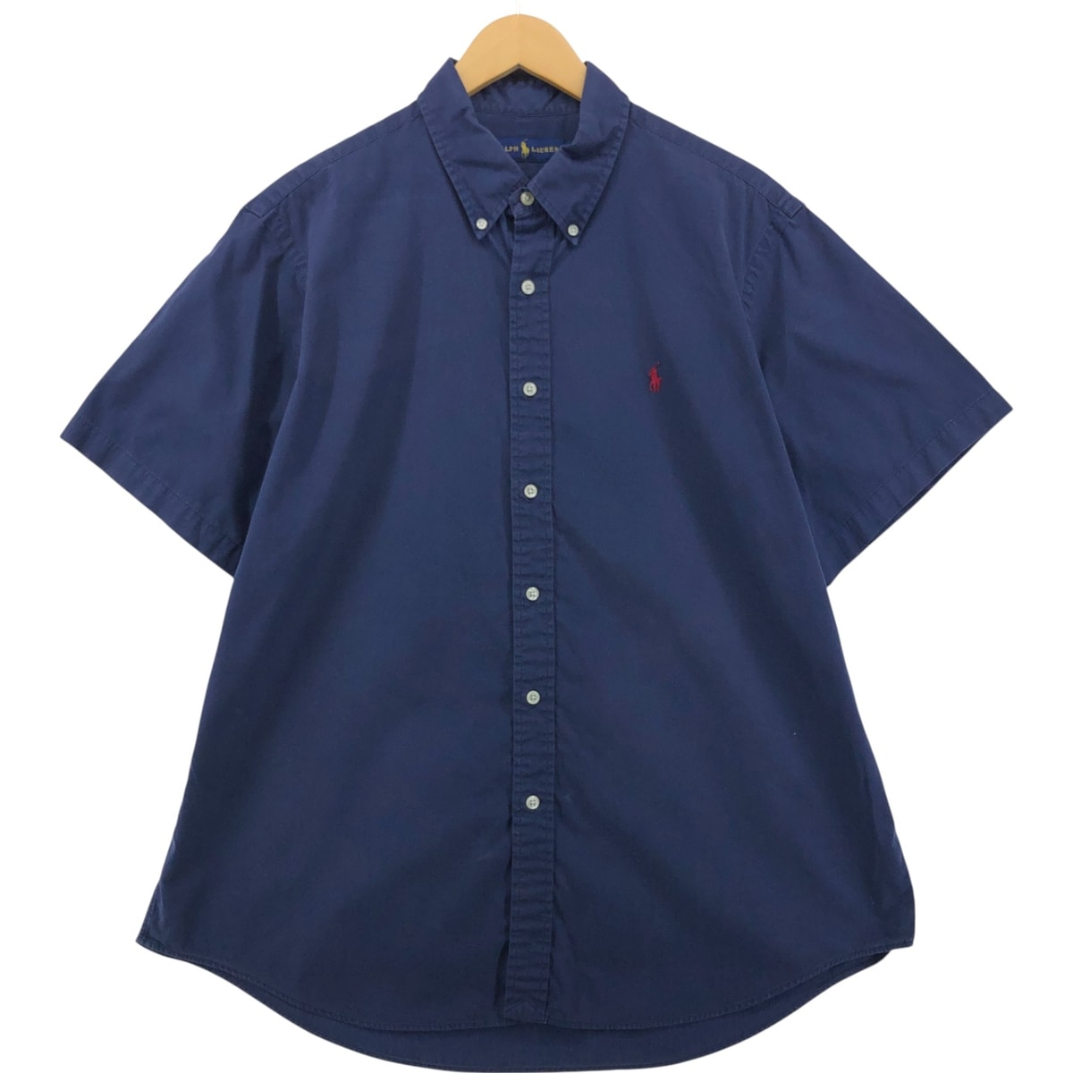 古着 ラルフローレン Ralph Lauren 半袖 ボタンダウンシャツ メンズXL相当/eaa546741
