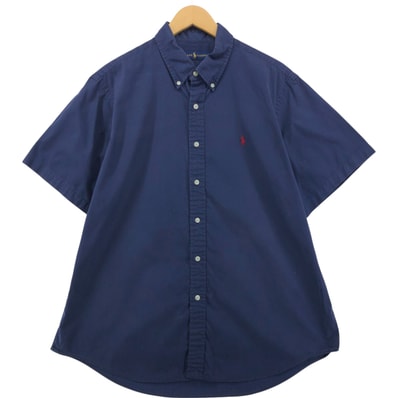 古着 ラルフローレン Ralph Lauren 半袖 ボタンダウンシャツ メンズXL相当/eaa546741