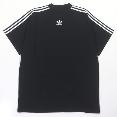 未使用品 バレンシアガ×アディダス 半袖Tシャツ ブラック 2 739101