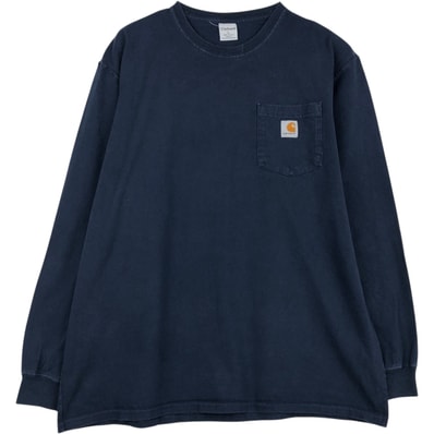 古着 カーハート Carhartt 無地ポケットロングTシャツ ロンT メンズL相当/eaa647400