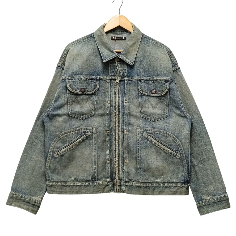 MINEDENIM マインデニム 2409-8005-86-012 E.BF-ZP GJKT USS ダメージ加工 ジップ デニムジャケット 54869