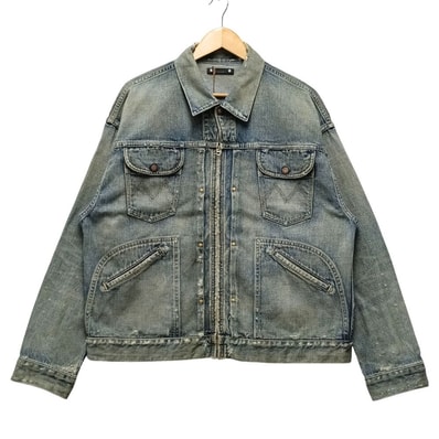 MINEDENIM マインデニム 2409-8005-86-012 E.BF-ZP GJKT USS ダメージ加工 ジップ デニムジャケット 54869