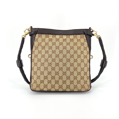 GUCCI(グッチ) キャンバス レザー GG 109106 ショルダーバッグ ベージュ