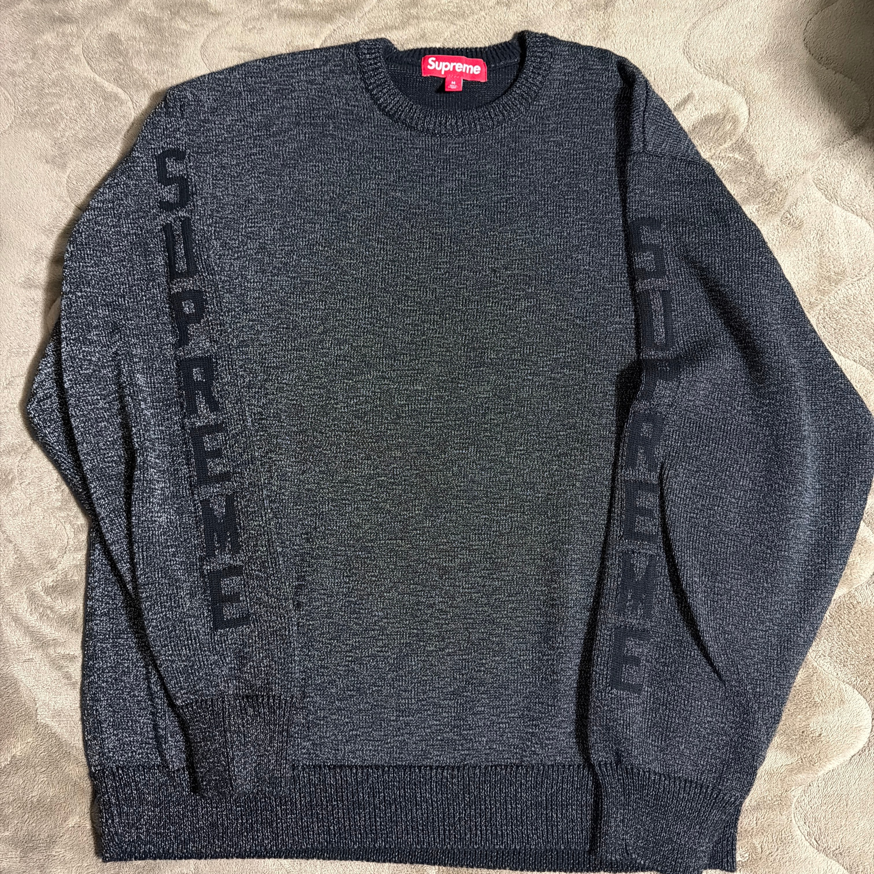 Supreme Reflective Sweater "Black"