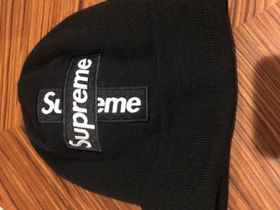Supreme New Era® Cross Box Logo Beanie "Black"