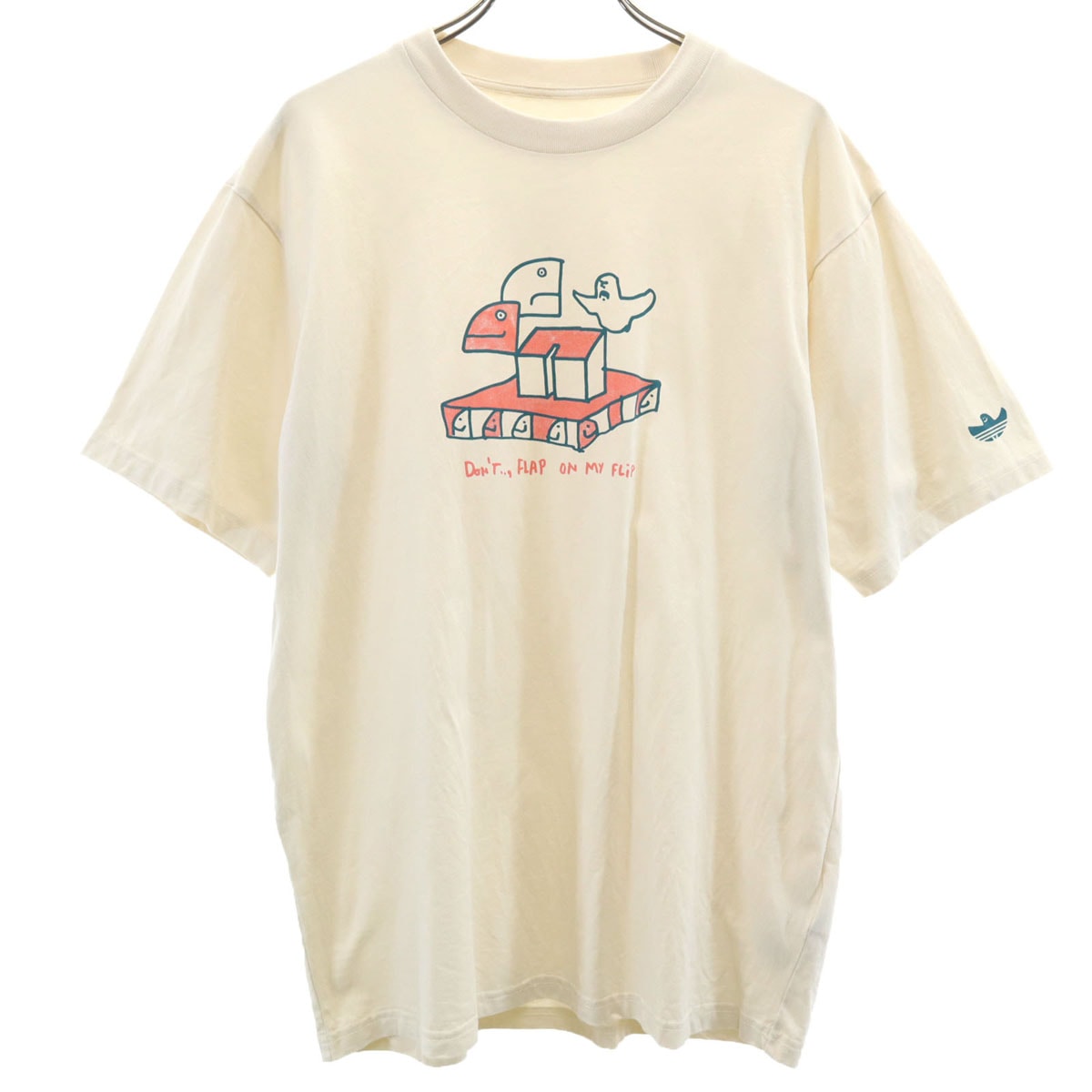 adidas アディダス Mark Gonzales マークゴンザレス コラボ 半袖 Tシャツ L ベージュ系