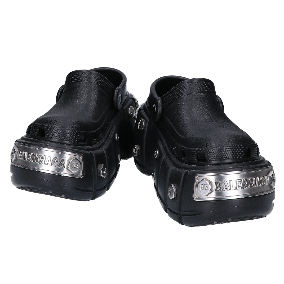 バレンシアガ xCrocs クロックス【美品】HARDCROCDS ハードクロックス ラバーサンダル 37