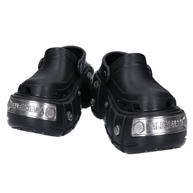 バレンシアガ xCrocs クロックス【美品】HARDCROCDS ハードクロックス ラバーサンダル 37