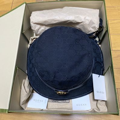 GUCCI GG Canvas Bucket Hut "Black"