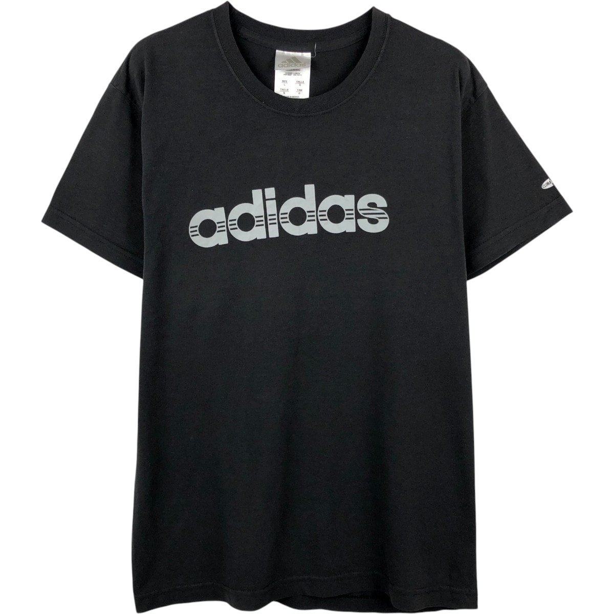 古着 00年代 アディダス adidas CLIMALITE ロゴプリントTシャツ メンズL相当/eaa656978