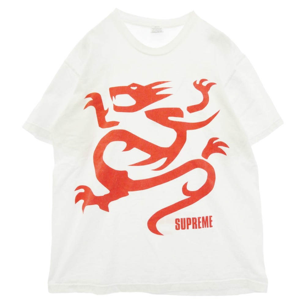 Supreme シュプリーム 23SS Mobb Deep Dragon Tee モブ ディープ ドラゴンプリント Tシャツ 半袖カットソー ホワイト系 M【中古】