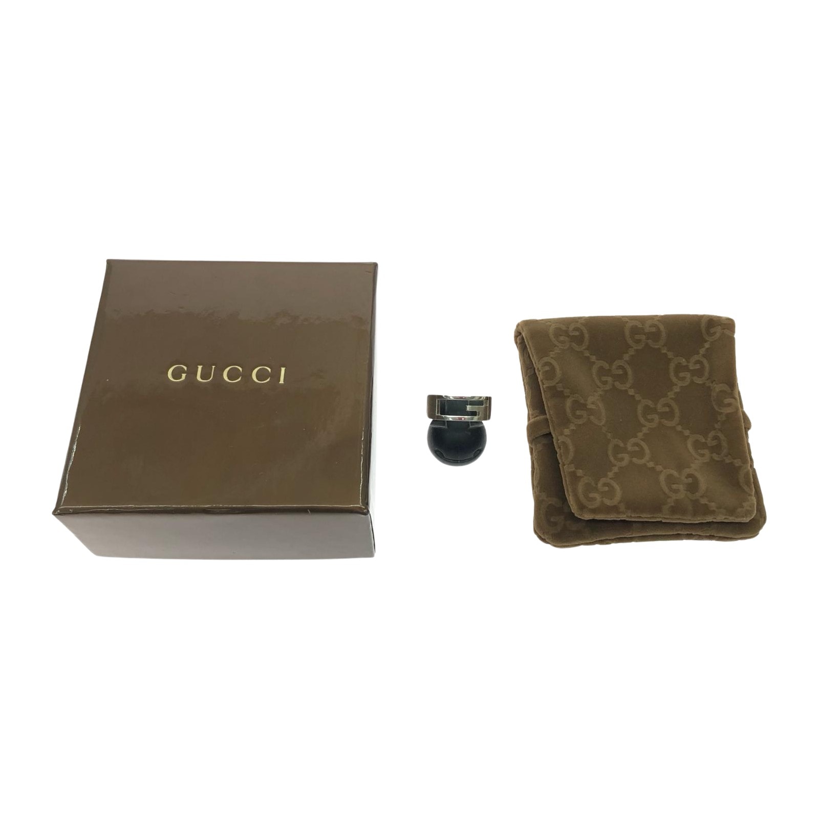GUCCI グッチ ユニセックス シルバーリング 指輪 SV925 ブランデッドG 17号 8.0g シルバー