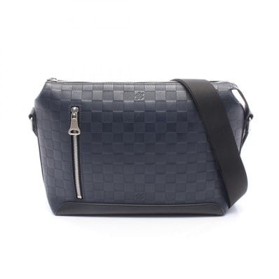 ルイ・ヴィトン LOUIS VUITTON ディスカバリーメッセンジャーPM ショルダーバッグ バッグ レザー ダミエ・アンフィニ アストラル メンズ ネイビー系 / ブラック系 N42416 【中古】