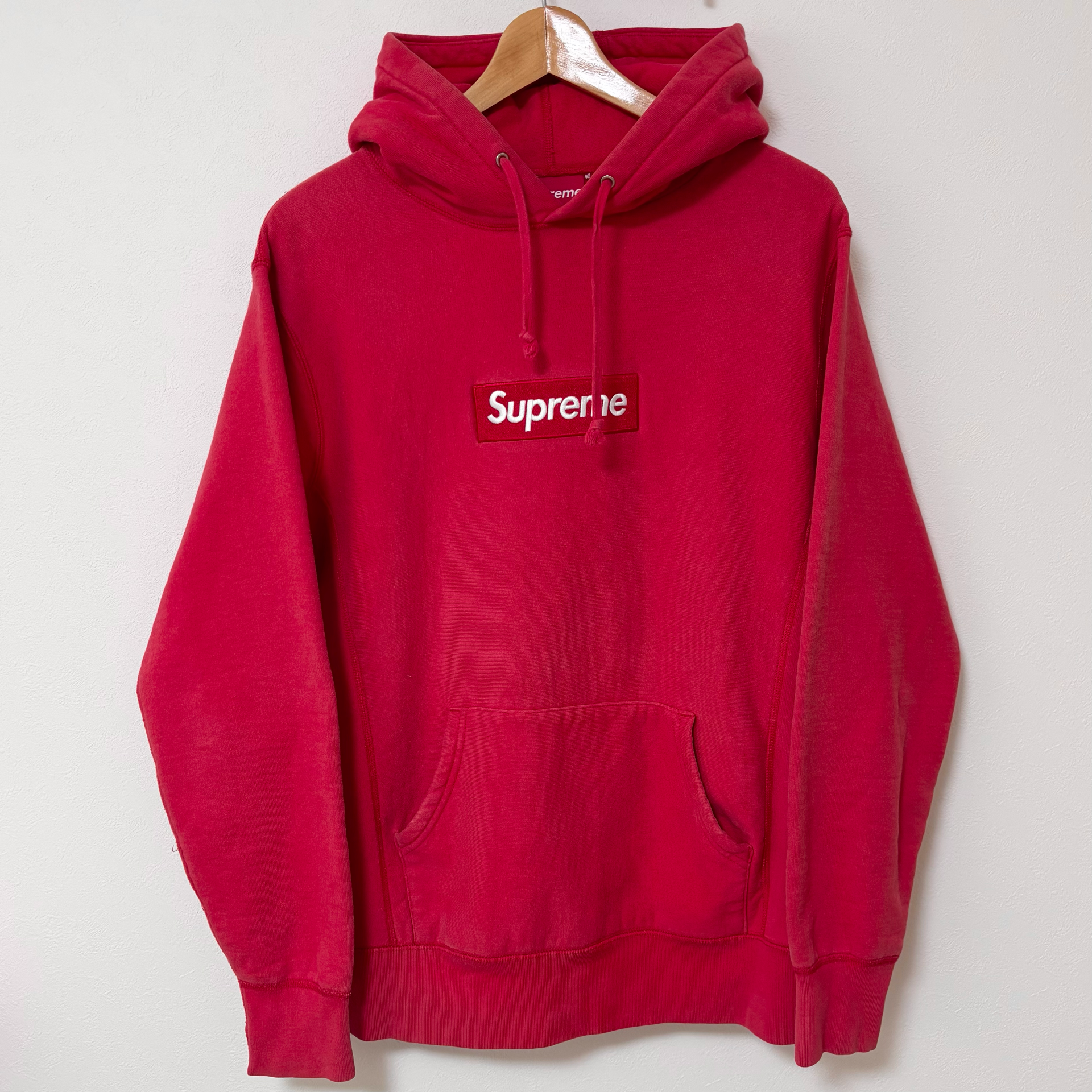 【極希少】Supreme Box Logo Hooded Sweatshirt 12FW ボックスロゴ パーカー 赤 M