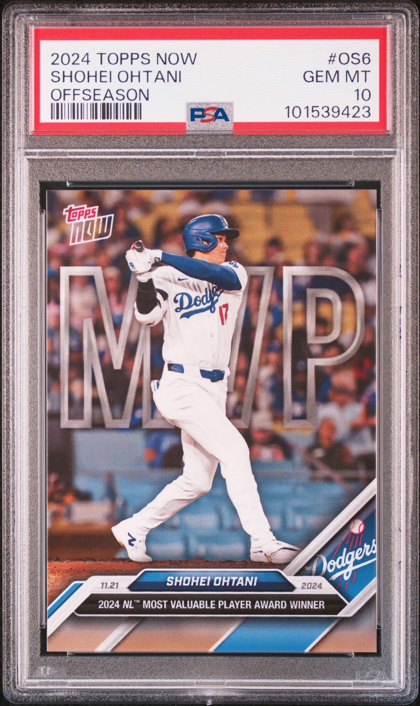 大谷翔平 [OS-6](2024 MLB トップスナウカード「LOOK FOR RELICS and AUTO-RELICS」)