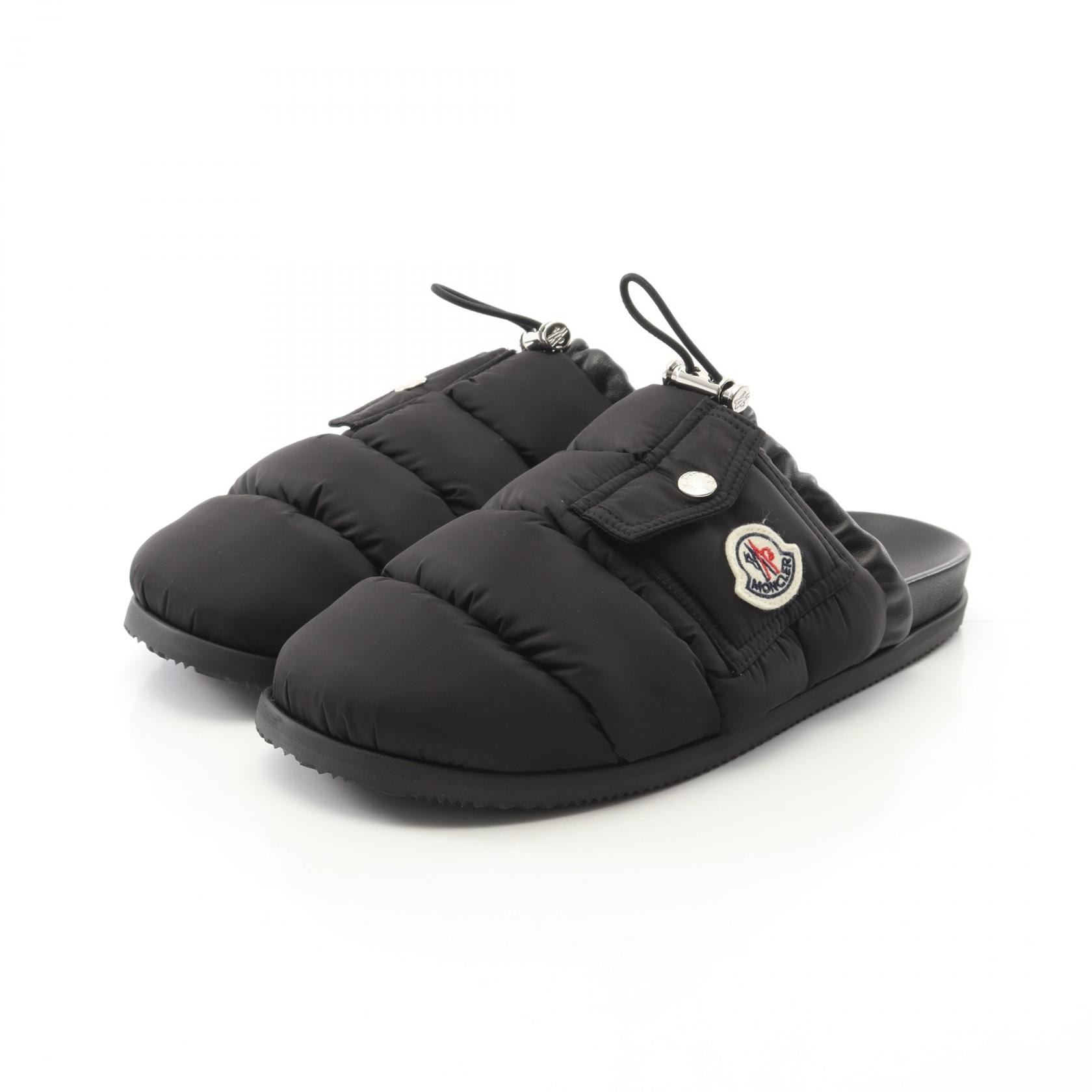 モンクレール MONCLER MON POCKET MULE サンダル 靴 ナイロン レディース ブラック系 4M00040M508099939 【中古】