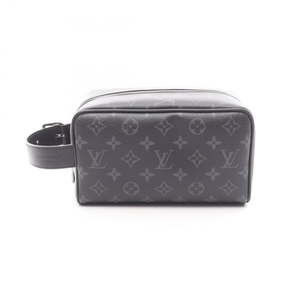 ルイ・ヴィトン LOUIS VUITTON ロッカー ドップキット セカンドバッグ クラッチバッグ バッグ PVCコーティングキャンバス レザー モノグラム・エクリプス メンズ ブラック系 M83113 【中古】
