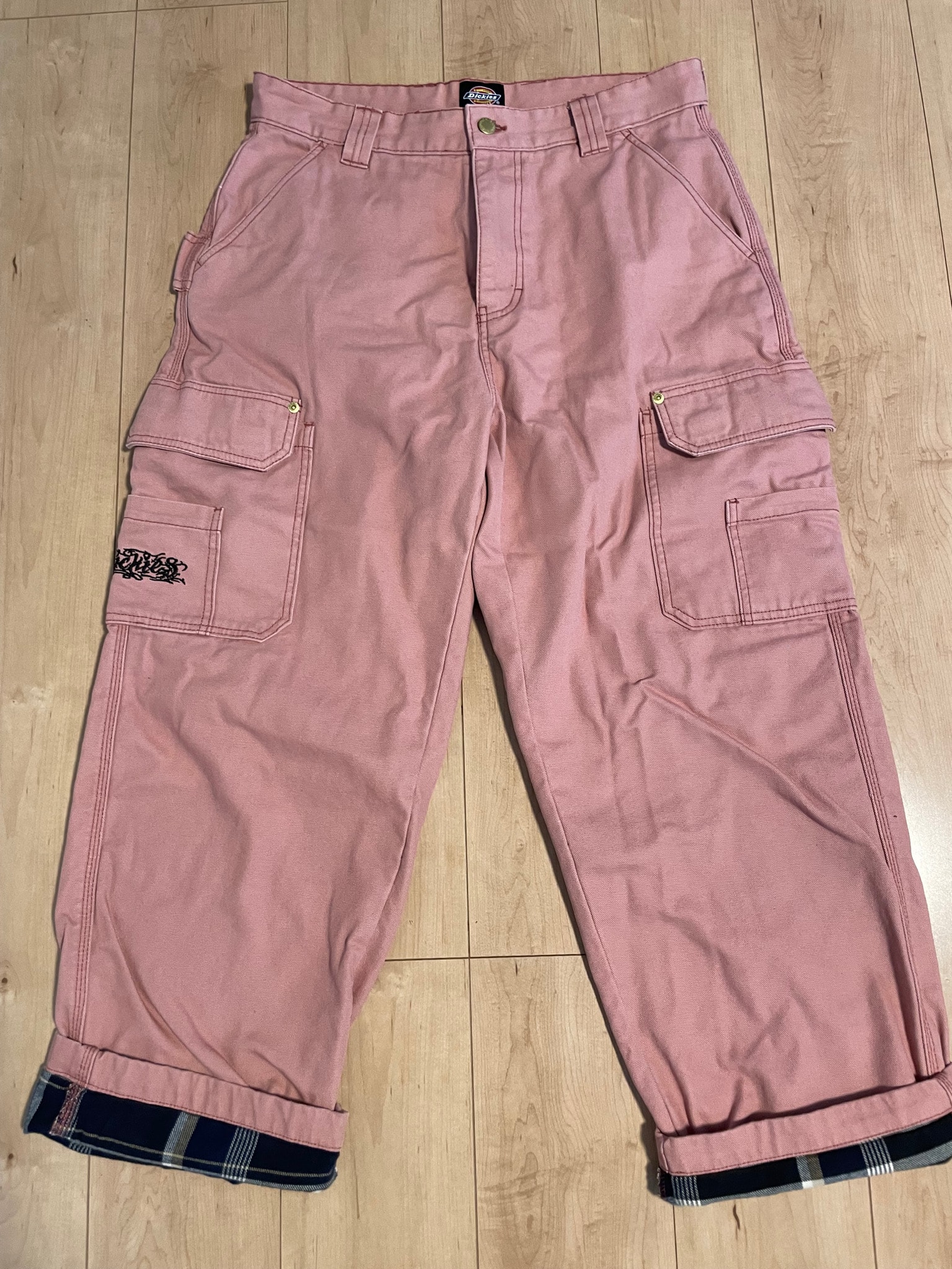 Supreme x Dickies Flannel Lined Cargo Pant "Dusty Pink"