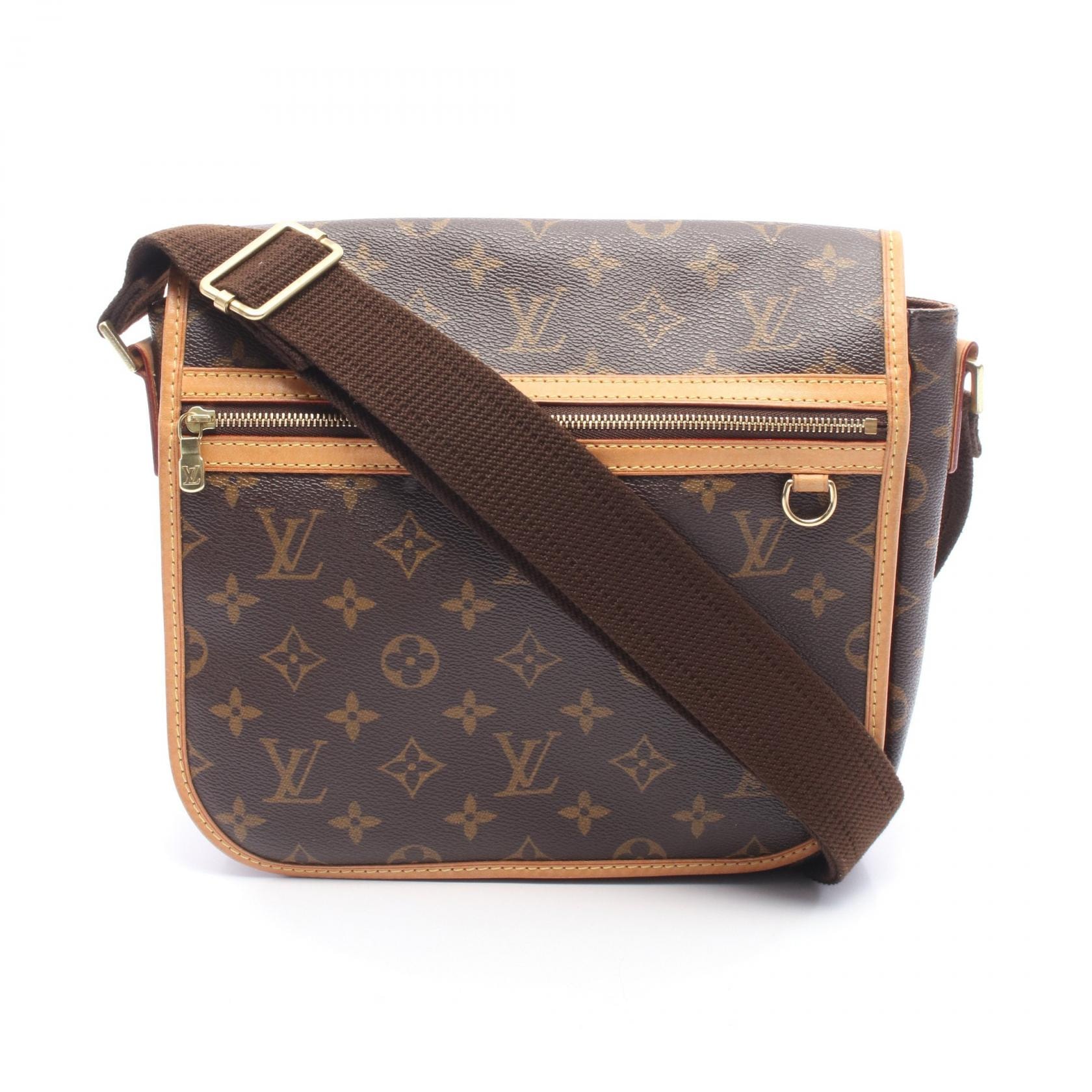 ルイ・ヴィトン LOUIS VUITTON メッセンジャーPM ボスフォール ショルダーバッグ バッグ PVCコーティングキャンバス レザー モノグラム レディース ブラウン系 M40106 【中古】