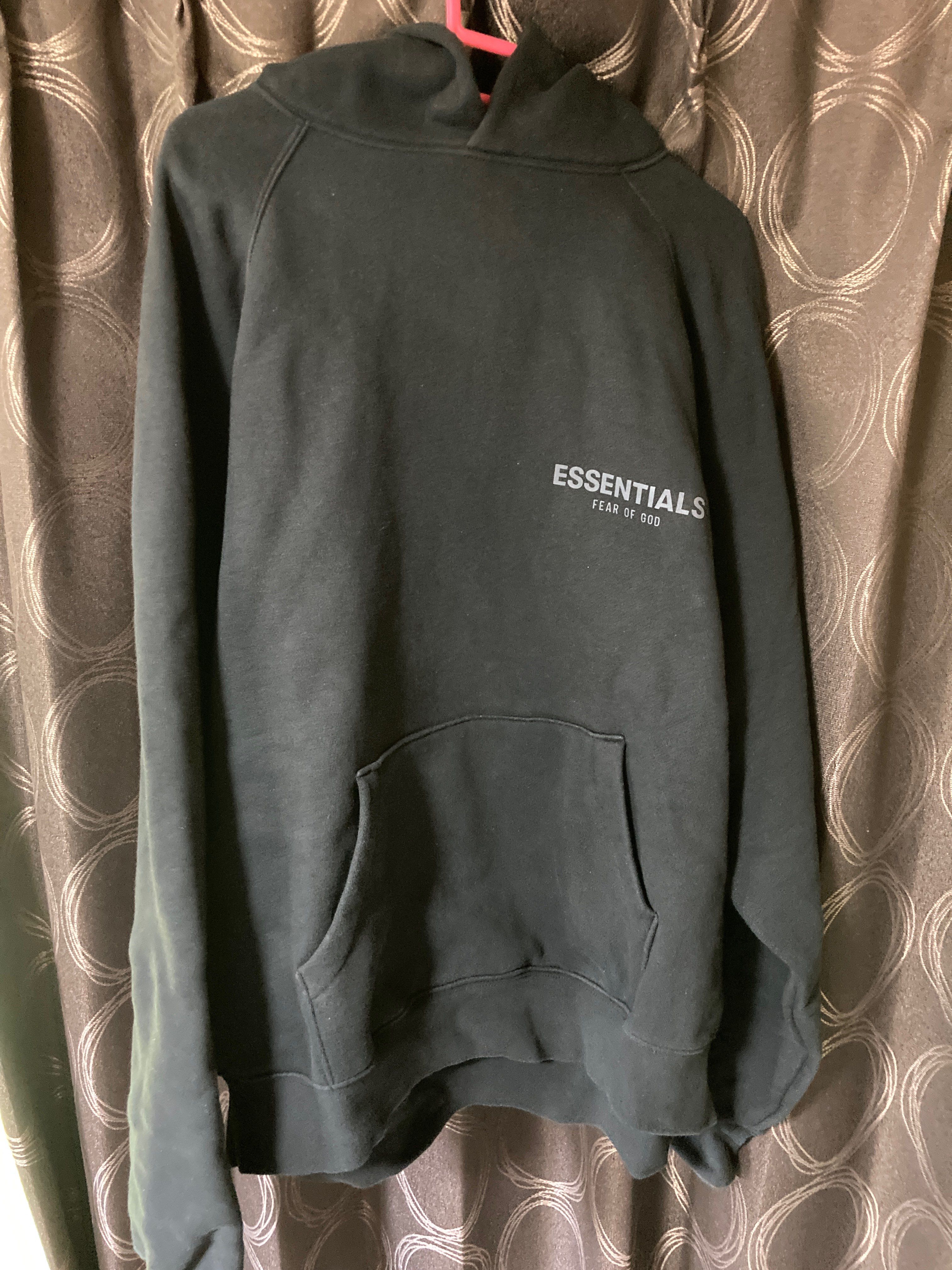 FEAR OF GOD ESSENTIALS PULLOVER HOODIE "Black"