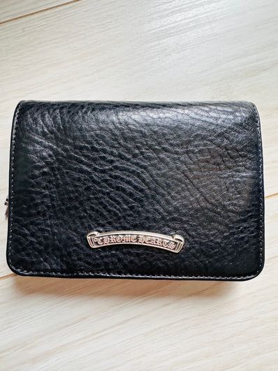 Chrome Hearts Joey by Fold Wallet / Heavy Leather "Black"