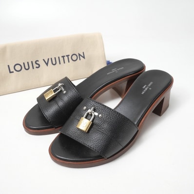 LOUIS VUITTON ルイ・ヴィトン サンダル サイズ36 LVパドロック 南京錠 MA0128 イタリア製 ブランド古着【中古】20260917/RB0786