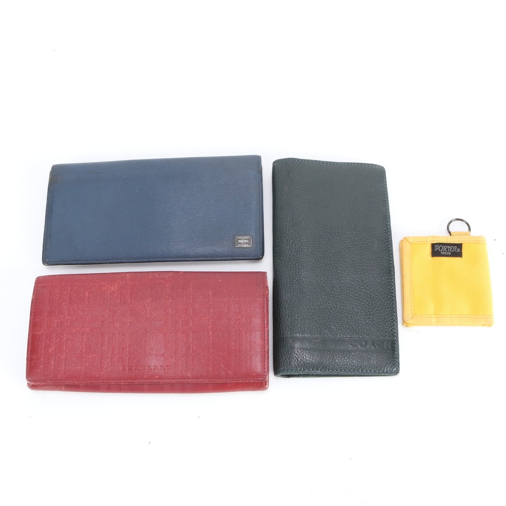 バーバリー まとめ 4点 セット コーチ ポーター長財布 レザー