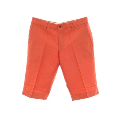 【中古】ポールスミス Paul Smith コットンリネン ショートパンツ オレンジ【サイズL】【メンズ】