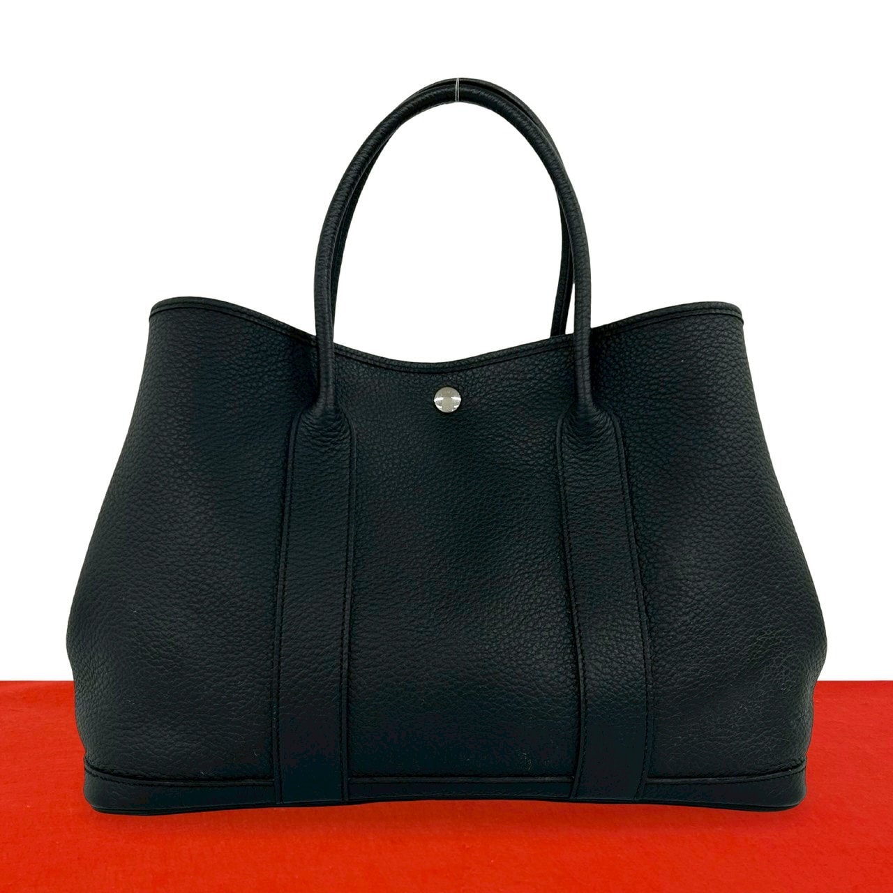 HERMES エルメス ガーデンパーティ 36 PM カントリー トートバッグ ブラック
 58876